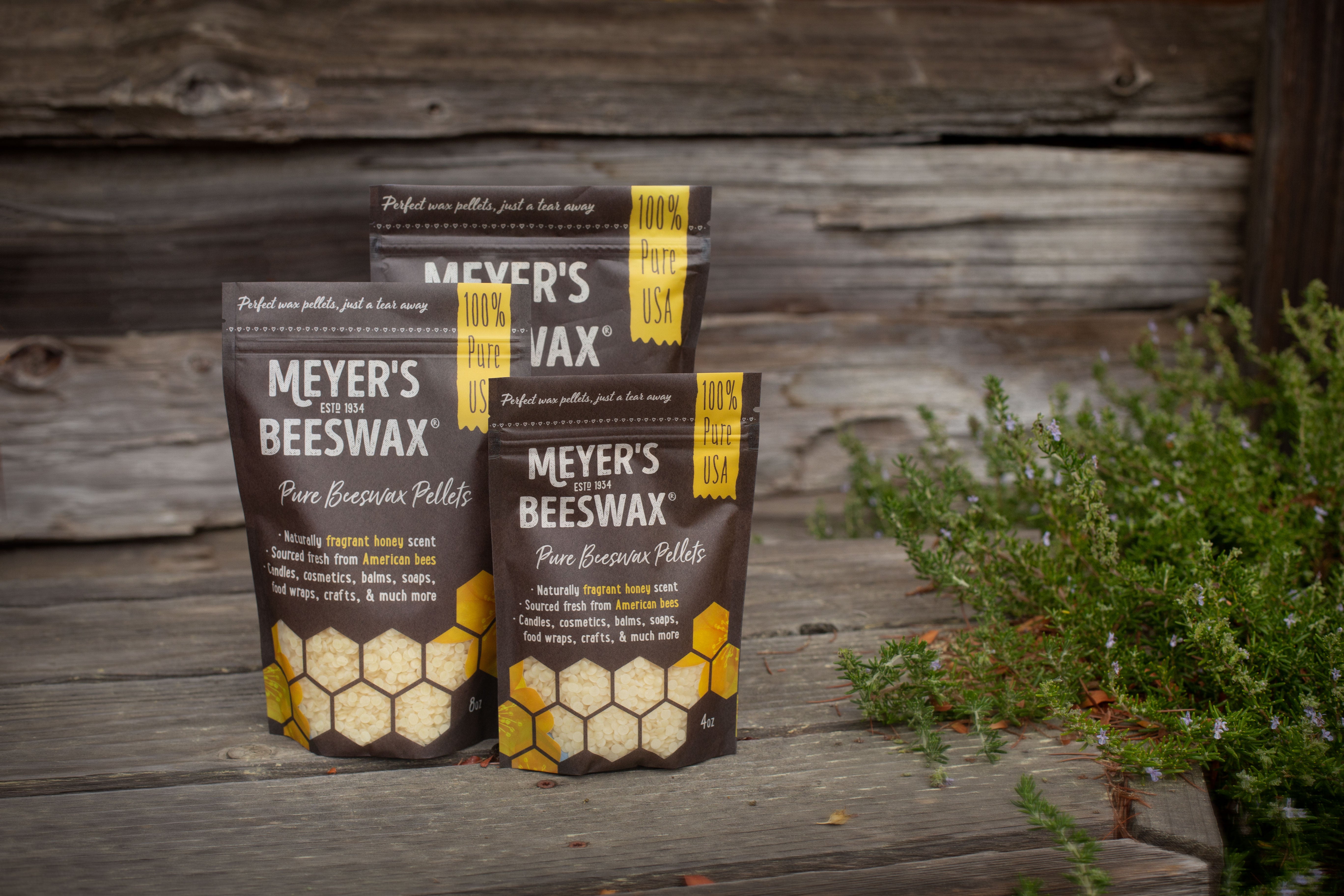 HUNNYBEE Beeswax Pellets 1LB, 100% Organic Bees Wax for DIY